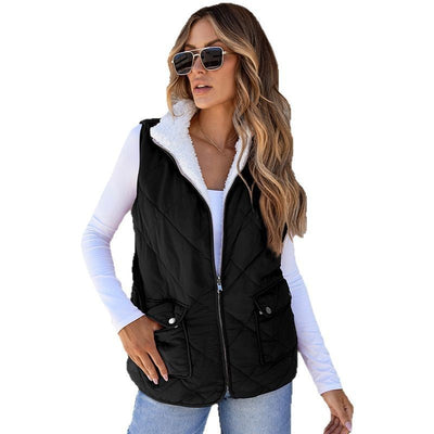 Chaleco Térmico Reversible de Color Liso para Mujer - Image 6