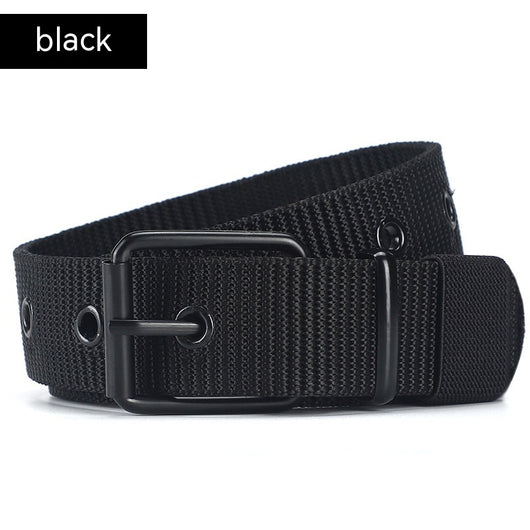 Cinturón Unisex de Lona con Hebilla de Pasador Extensible - Image 6