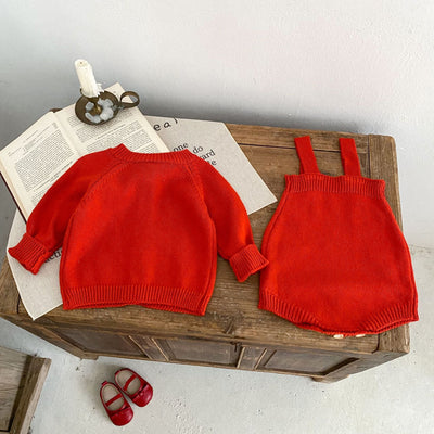 Gorro Ha Yi para Bebé Niña Rojo con Bordado de Amor - Image 9