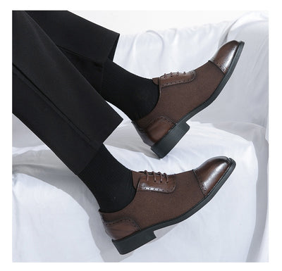 Zapatos de Negocios Cuero Premium con Suela Elevada y Punta Redonda - Image 17