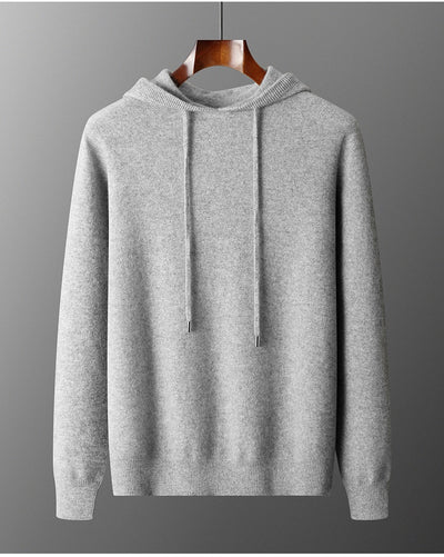 Conjunto de Sudadera con Capucha y Pantalón Tejido de Color Liso para Hombre - Image 11