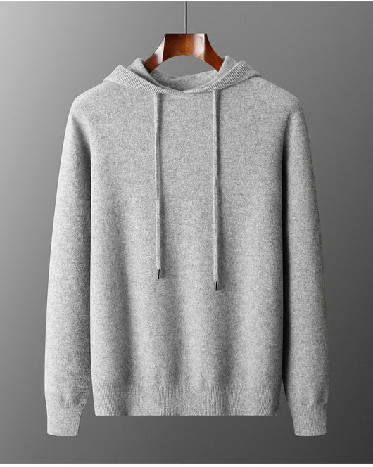 Conjunto de Sudadera con Capucha y Pantalón Tejido de Color Liso para Hombre - Image 11