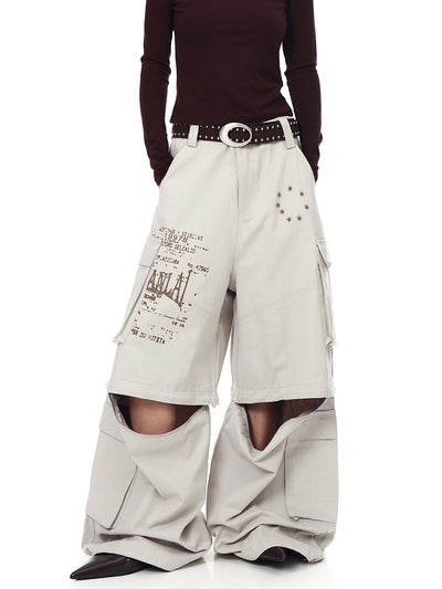 Pantalones Cargo Sueltos con Bolsillos Removibles - Image 24