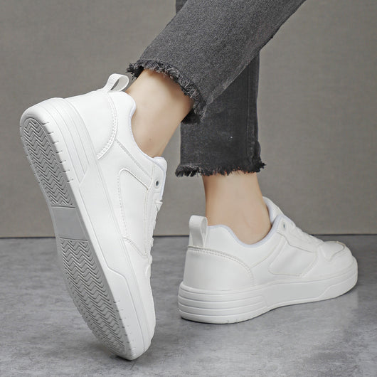 Zapatillas Blancas Para Parejas - Tenis Blancos Puros Para Hombre Primavera y Otoño - Image 14