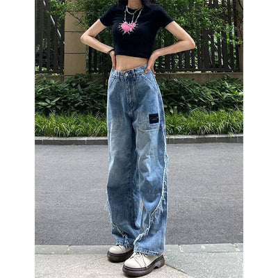 Jeans Rectos de Talle Alto para Mujer - Diseño Moderno y Versátil - Image 4