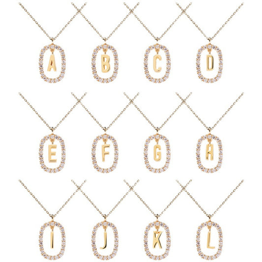 Collar de Plata Esterlina con Letras del Alfabeto - Lujo Minimalista para Clavícula - Image 2