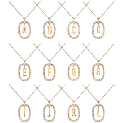 Collar de Plata Esterlina con Letras del Alfabeto - Lujo Minimalista para Clavícula - Image 2