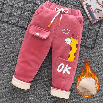 Pantalones de Algodón para Niños y Niñas con Forro Térmico Triple Capa - Image 30