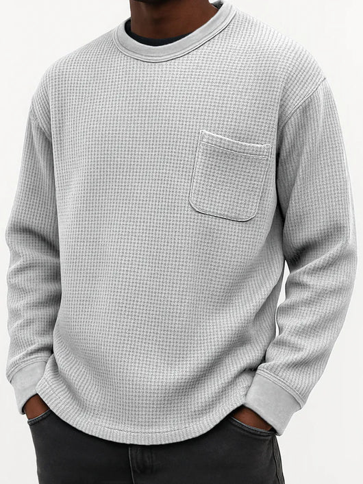 Sudadera Casual Cuello Redondo Manga Larga Talla Grande para Hombre - Image 24