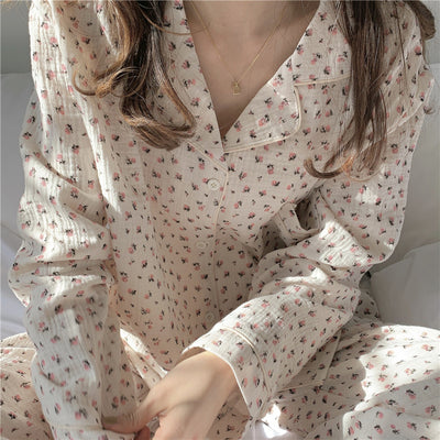 Pijama Largo Estampado Floral para Mujer - Conjunto Cómodo de Manga Larga - Image 11