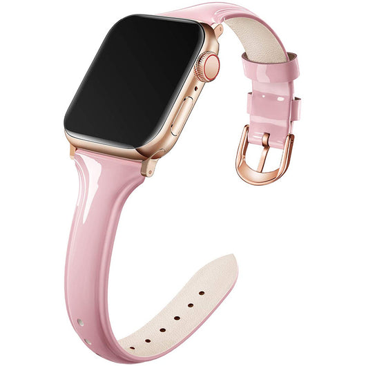 Correa de Cuero Charol para Apple Watch 6SE - Diseño Exclusivo para Muñecas Pequeñas - Image 4