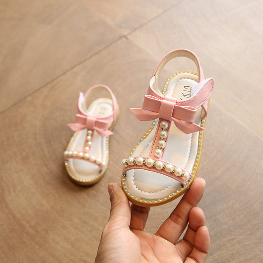 Sandalias Princesa de Perlas para Niñas - Colección Verano - Image 3