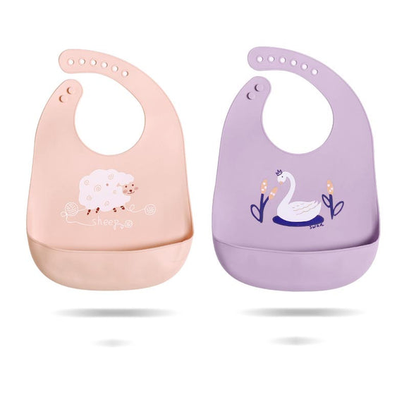 Babero Infantil de Silicona Impermeable - Diseño Moderno y Práctico