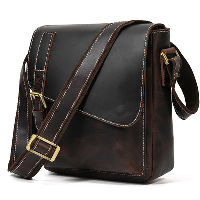 Bolso Tote de Cuero Crazy Horse Gran Capacidad - Image 26