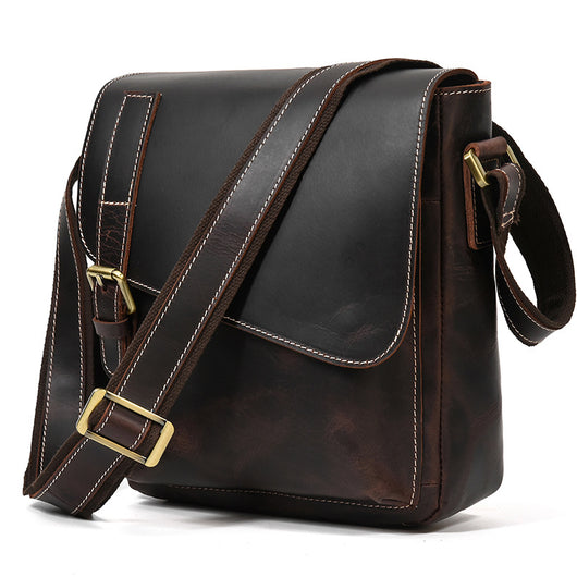 Bolso Tote de Cuero Crazy Horse Gran Capacidad - Image 26