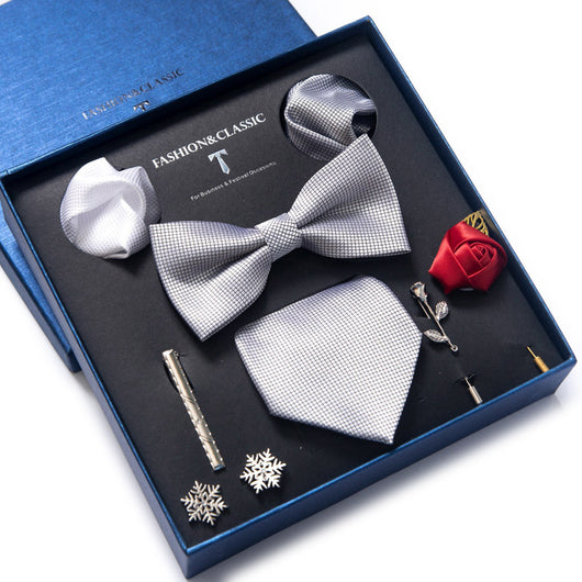 Conjunto de 8 Piezas de Corbatas para Traje Formal de Hombre - Image 3