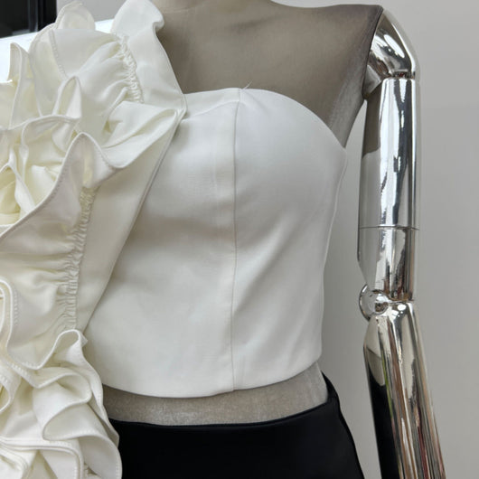 Chaleco Asimétrico Floral con Cinta - Diseño Goddess Street - Image 15
