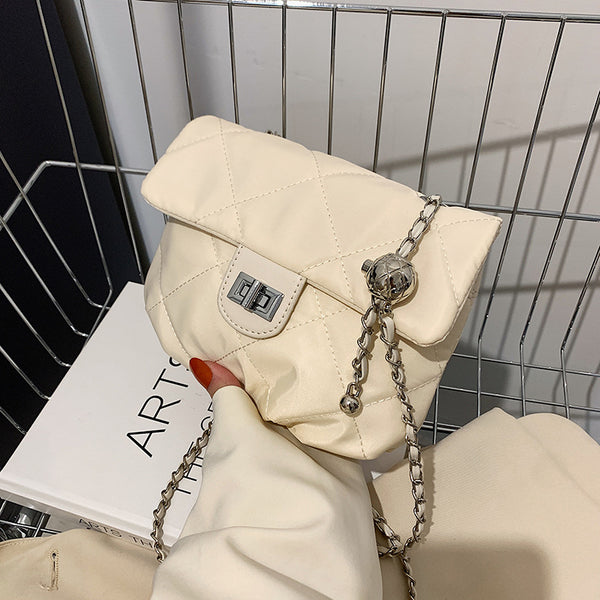 Bolso Bandolera de Diamantes Elegante y Minimalista
