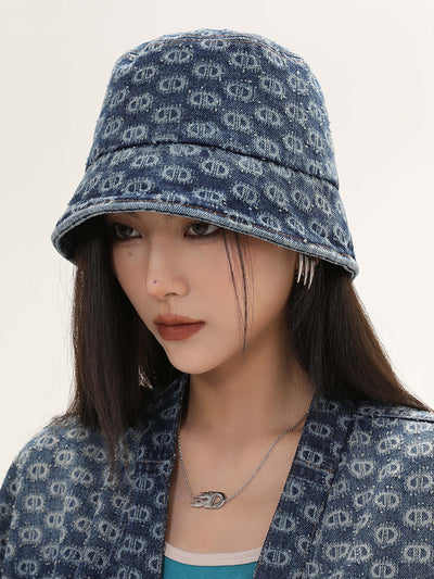 Gorra Bucket Denim Vintage Lavado Desteñido - Image 4