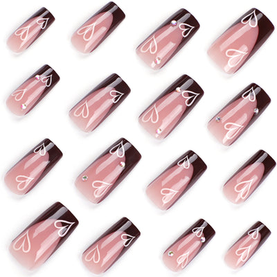 Uñas Postizas Amor Simple - Diseño Elegante y Minimalista - Image 3