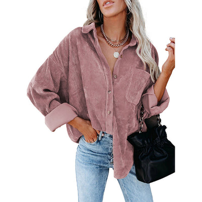 Chamarra Casual para Mujer de Solapa con Color Sólido - Otoño e Invierno - Image 22