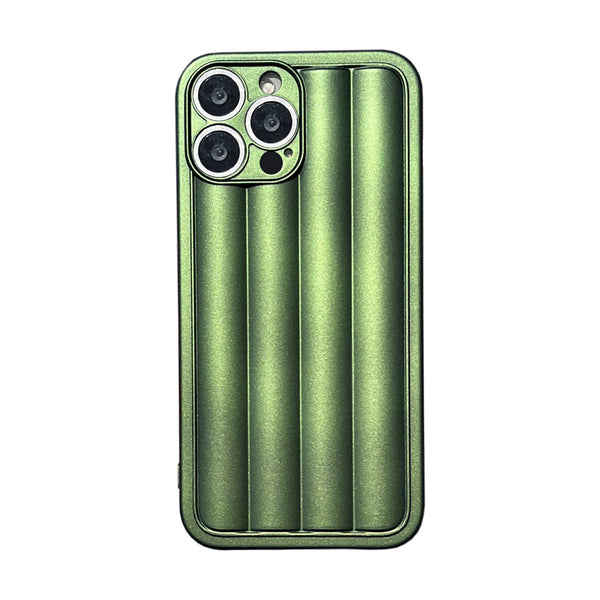 Funda de Silicona Verde Fluorescente con Rayas para Celular - Image 5