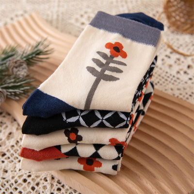 Calcetines Tubo de Algodón para Mujer - Diseño Literatura - Image 3