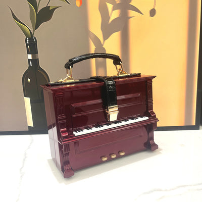 Bolso Bandolera Acrílico con Diseño Piano - Image 3