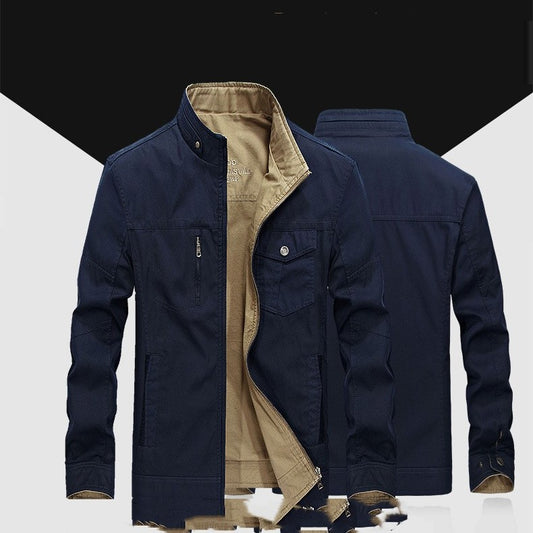 Chaqueta de Cuello Mao para Hombre sin Capucha