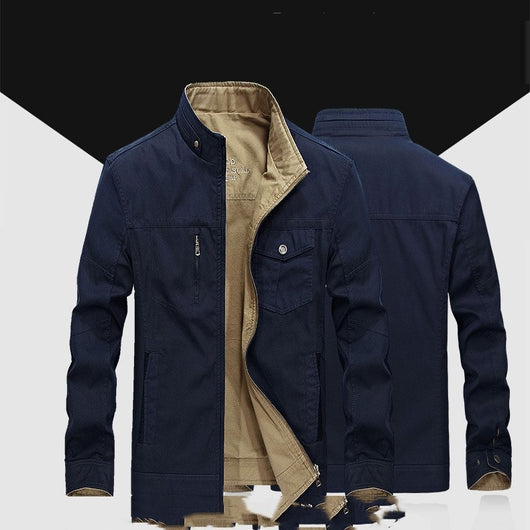 Chaqueta de Cuello Mao para Hombre sin Capucha