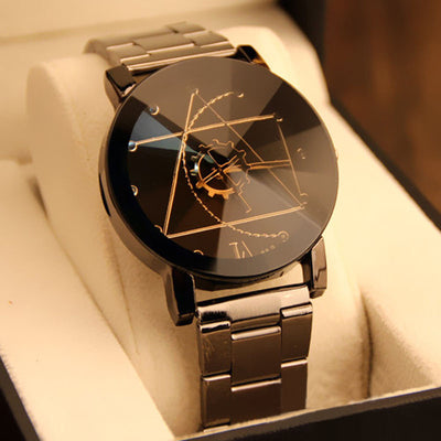 Reloj de Cuarzo Unisex con Brújula y Puntero de Engranaje - Image 7