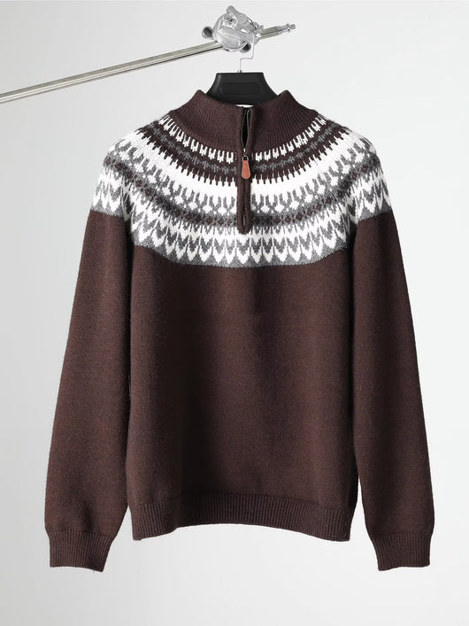Suéter Retro Estadounidense para Hombre - Otoño e Invierno - Image 23