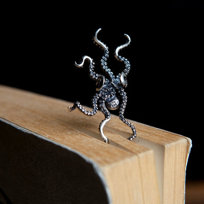 Aretes de Pulpo Plateado 925 - Diseño Oversized - Image 8