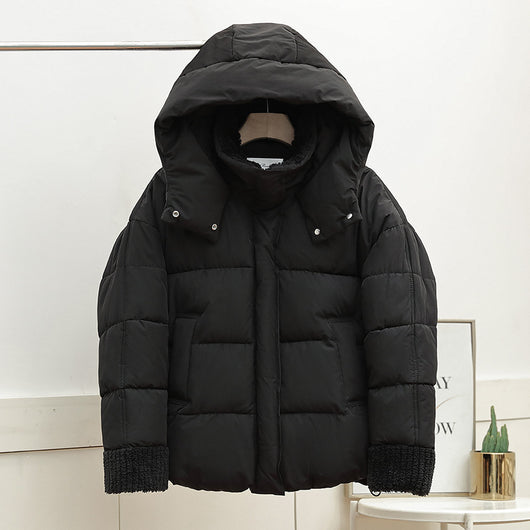 Chaqueta Acolchada Suelta con Capucha en Algodón - Image 4