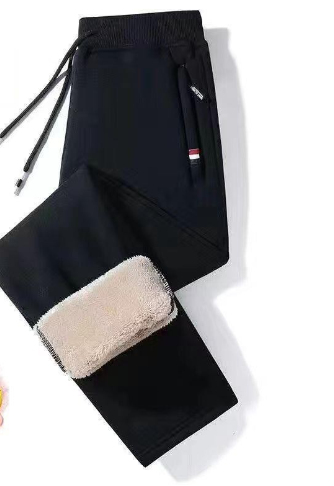 Pantalones Casuales Deportivos de Lana Cachemir Gruesa para Hombre - Image 13
