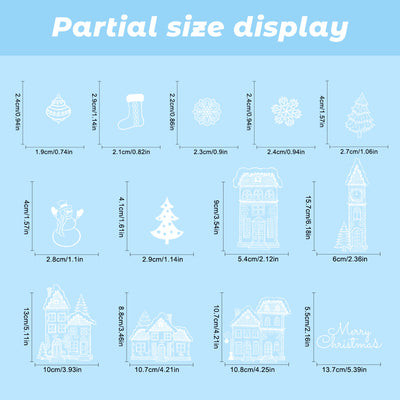 Pegatinas de Copos de Nieve Navideñas para Ventanas - Decoraciones Reutilizables - Image 8