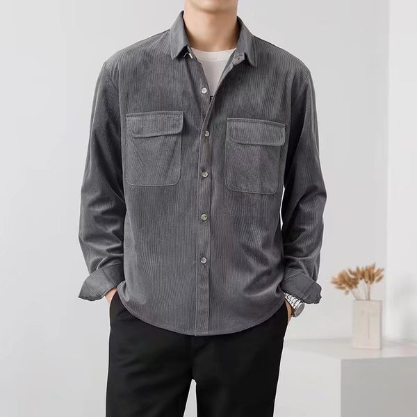 Camisa de Trabajo Vintage en Pana para Hombre