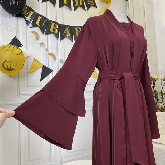 Cardigan Elegante con Bolsillos y Doble Manga para Mujer - Image 24