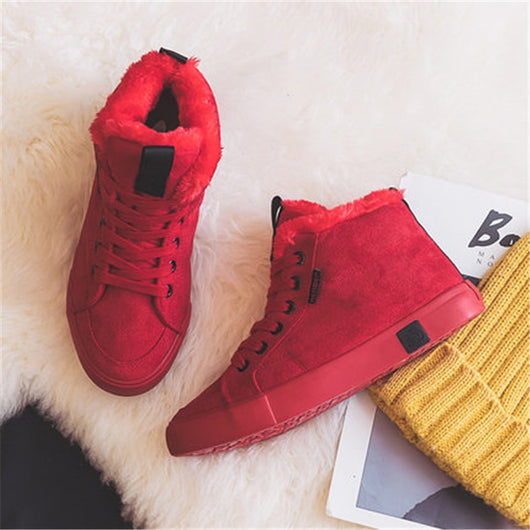 Zapatillas Altas de Algodón para Mujer - Image 5
