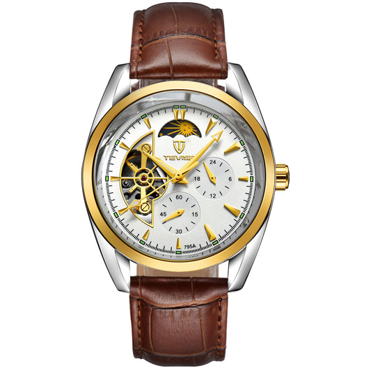 Reloj Tourbillon Automático Katwis para Hombre - Resistente al Agua
