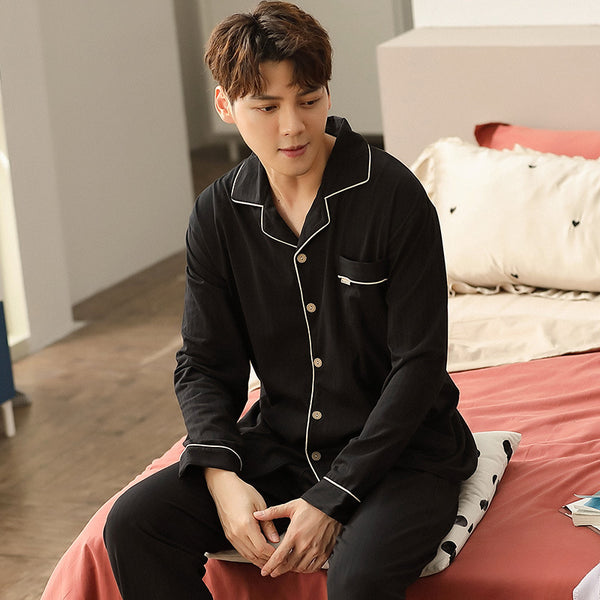 Pijama de Algodón para Hombre - Manga Larga Cómoda - Image 3