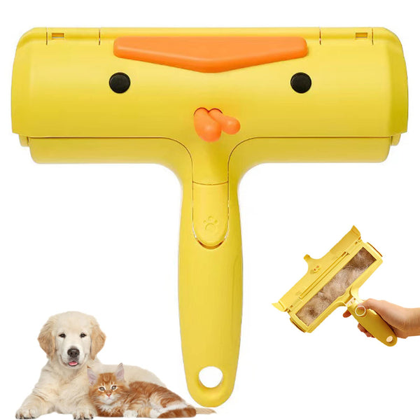 Removedor de Pelos para Mascotas - Rodillo Reutilizable 2 en 1 para Muebles y Ropa