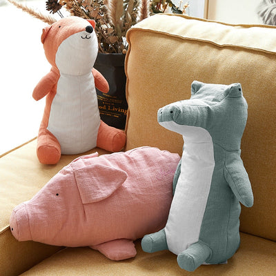 Almohada Peluche Animal de Ramio para Decoración Infantil - Image 3
