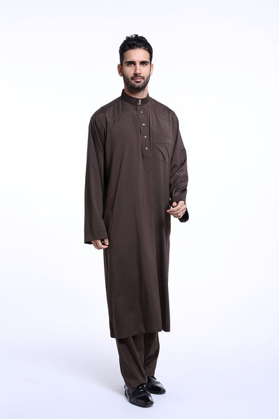 Traje Thobe Árabe para Hombre Muslims Arabia Oriente Medio TH805 - Image 4