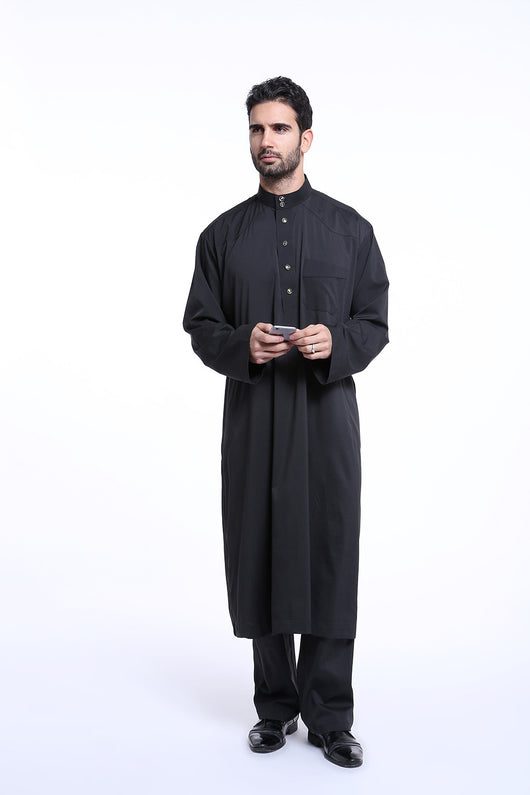 Traje Thobe Árabe para Hombre Muslims Arabia Oriente Medio TH805 - Image 3