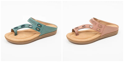 Zapatos Casuales Planos para Mujer con Costura de Cuero y Metal - Image 14