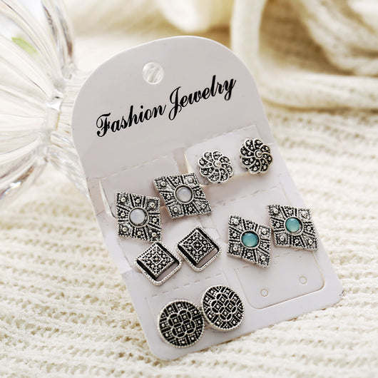 Juego de 5 Pares de Aretes Versátiles - Image 4
