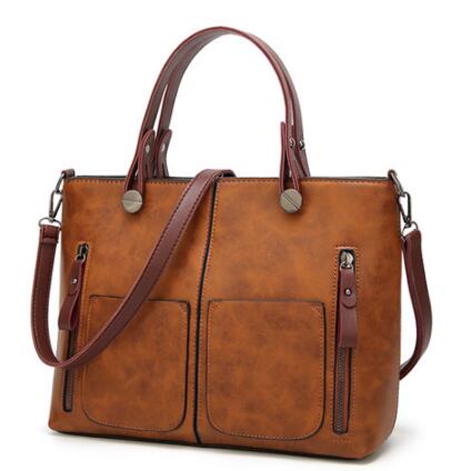Bolso de Hombro Vintage PU Casual para Mujer
