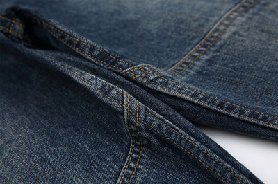 Pantalones Cargo Vaqueros Retro Lavado Pesado con Diseño de Bolsillos Oblicuos - Image 38