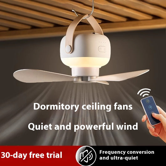 Ventilador Eléctrico Portátil para Camping con Luz Nocturna Silenciosa - Image 2